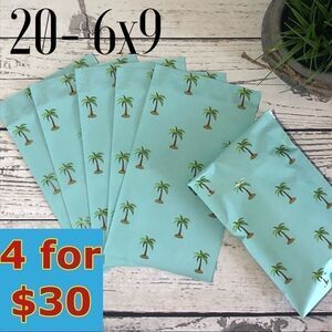 20- 6x9 Palm Tree Print Poly Mailers